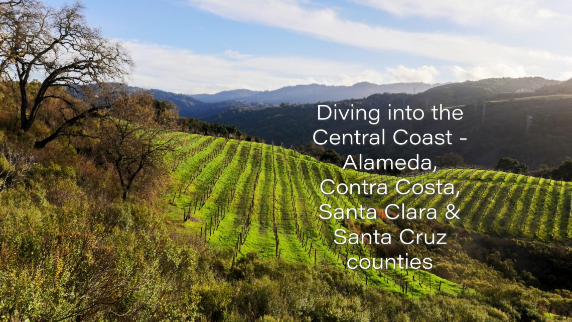 Exploring the Central Coast AVA - Alameda Contra Costa, Santa Clara & Santa Cruz Counties to the North