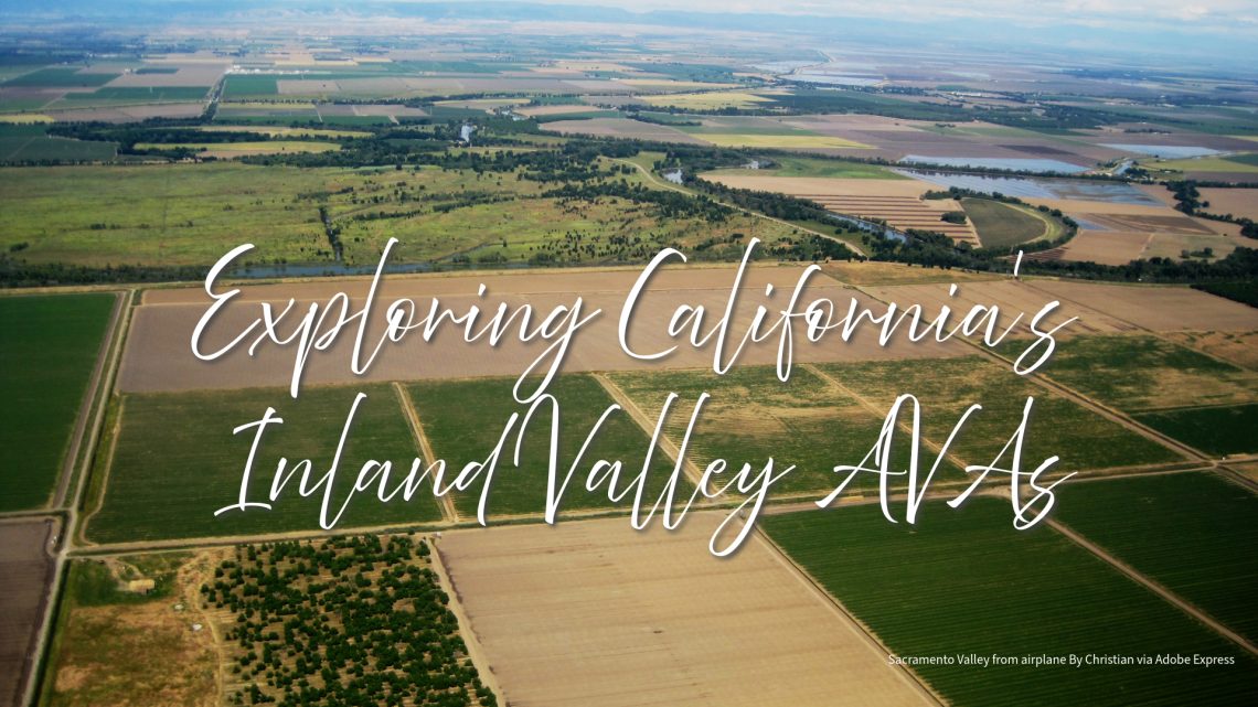 Exploring California's Inland Valley AVAs Sacramento Valley from airplane By Christian via Adobe Express