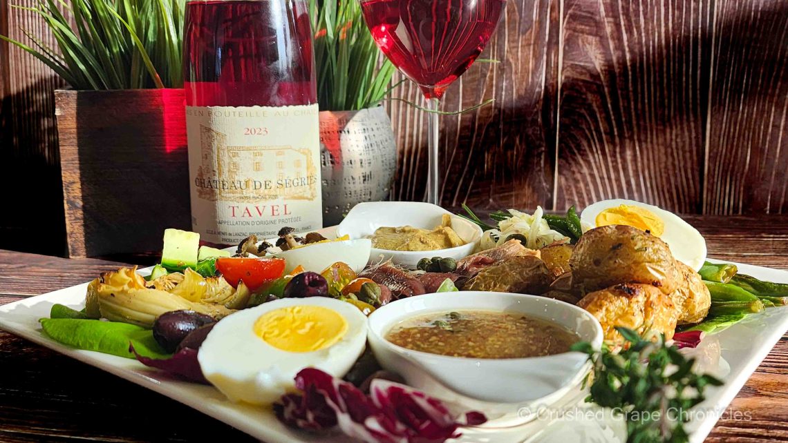 Tavel and a Salade Niçoise